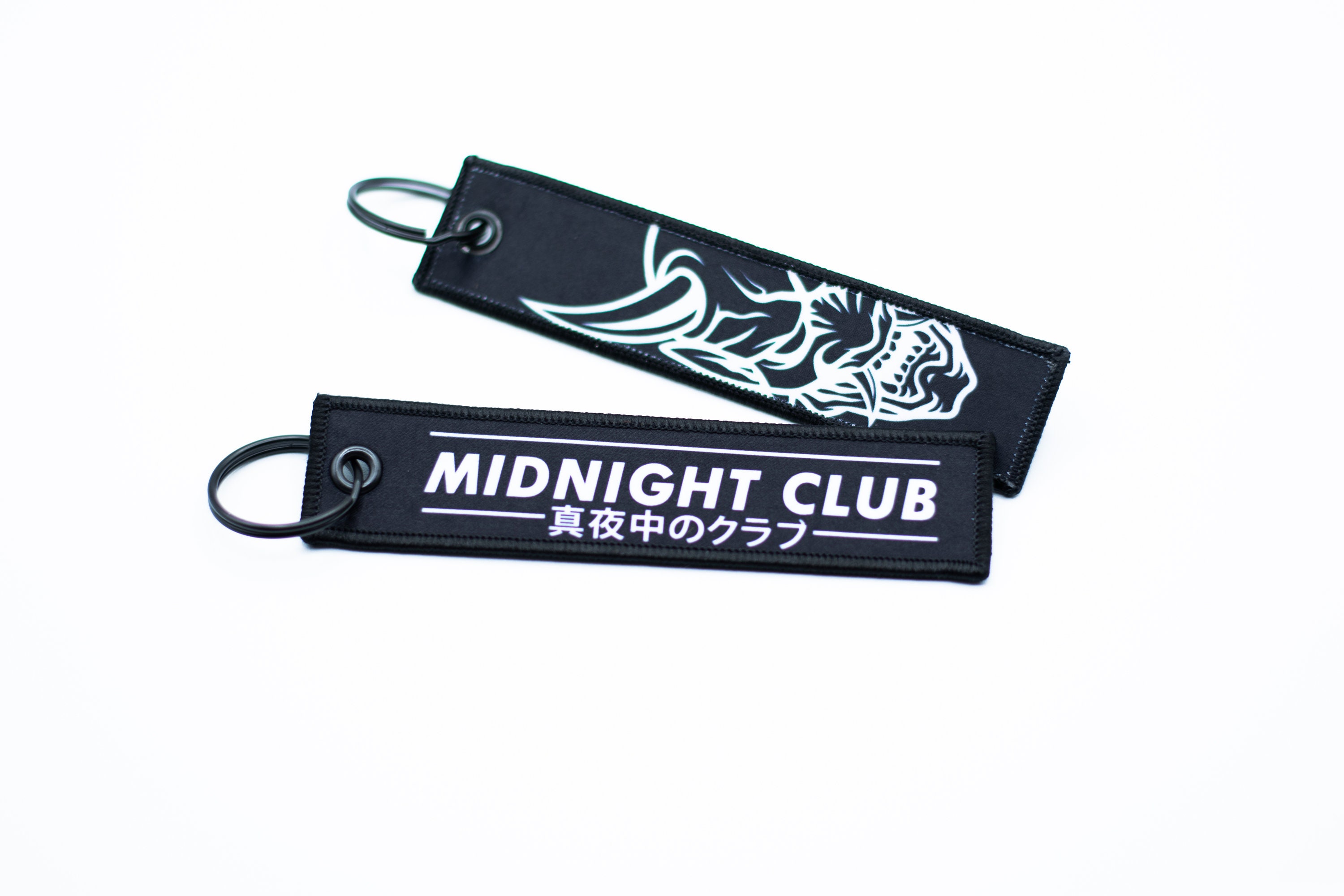 Midnight Club Oni Mask Jet Tag Keychain | Black | JDM Meme Funny