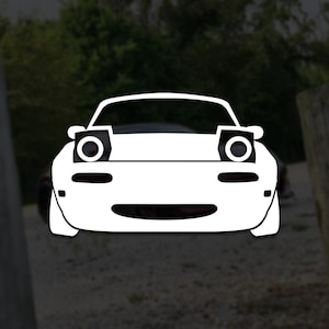 Mazda Miata Vinyl Decal Silhouette | Street Racing Turbo Funny Car JDM Window Sticker Drift
