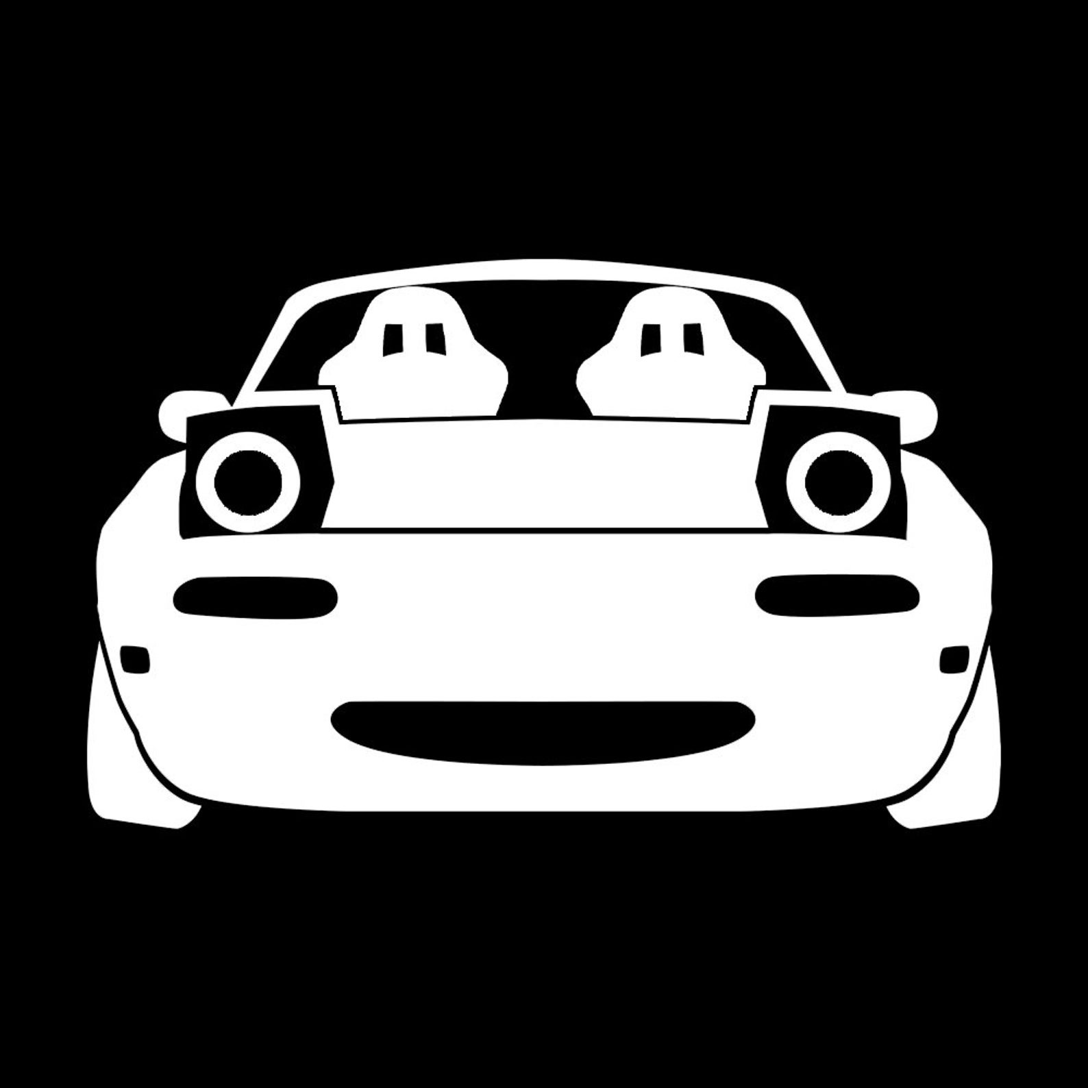 Mazda Miata Vinyl Decal Silhouette Street Racing Turbo Funny Etsy