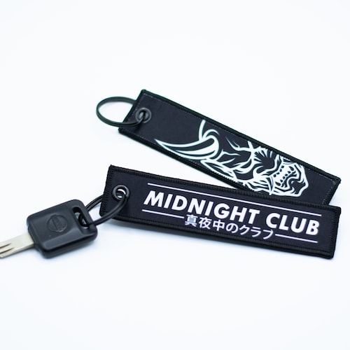 Midnight Club Oni Mask Jet Tag Keychain | Black | JDM Meme Funny