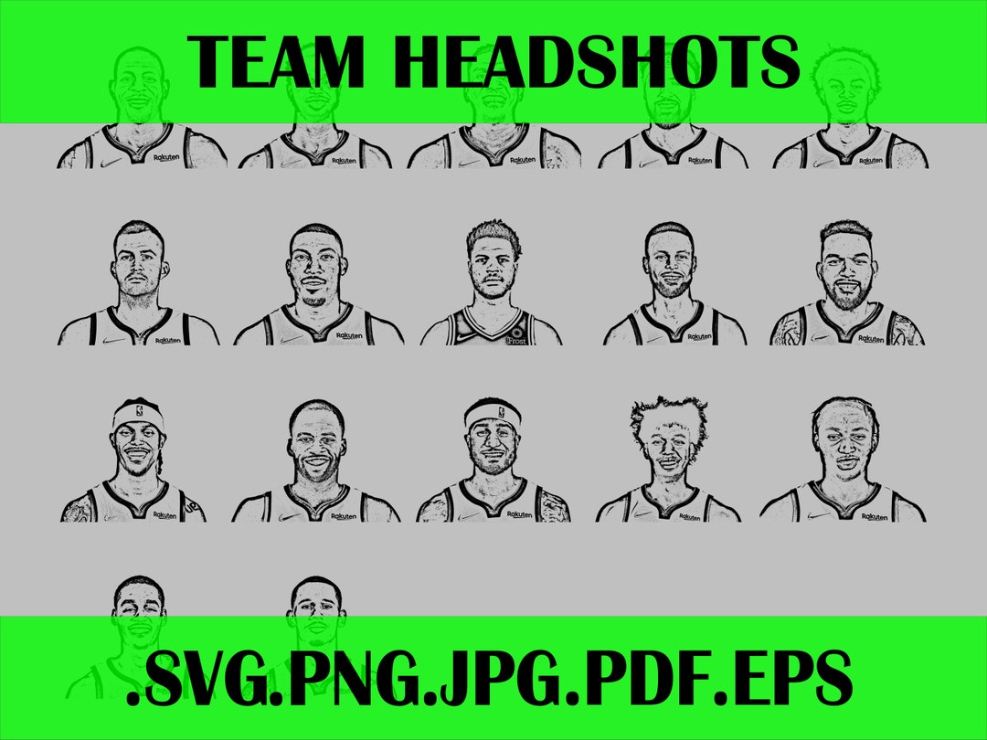 Sport Roster Svg Golden-state-warriors Roster Team Svg Players Headshots 2021 2022 .svg ...