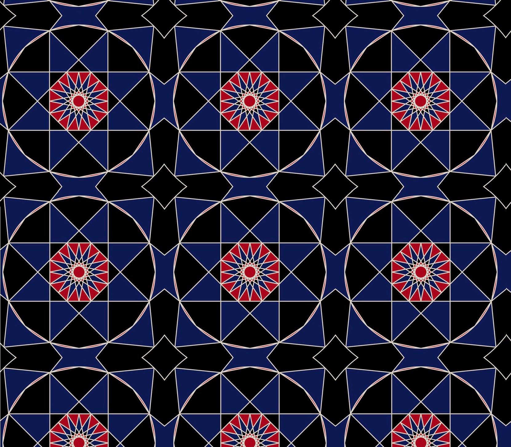 Navy Blue Seamless Geometric Pattern , Seamless Pattern , Digital File ...