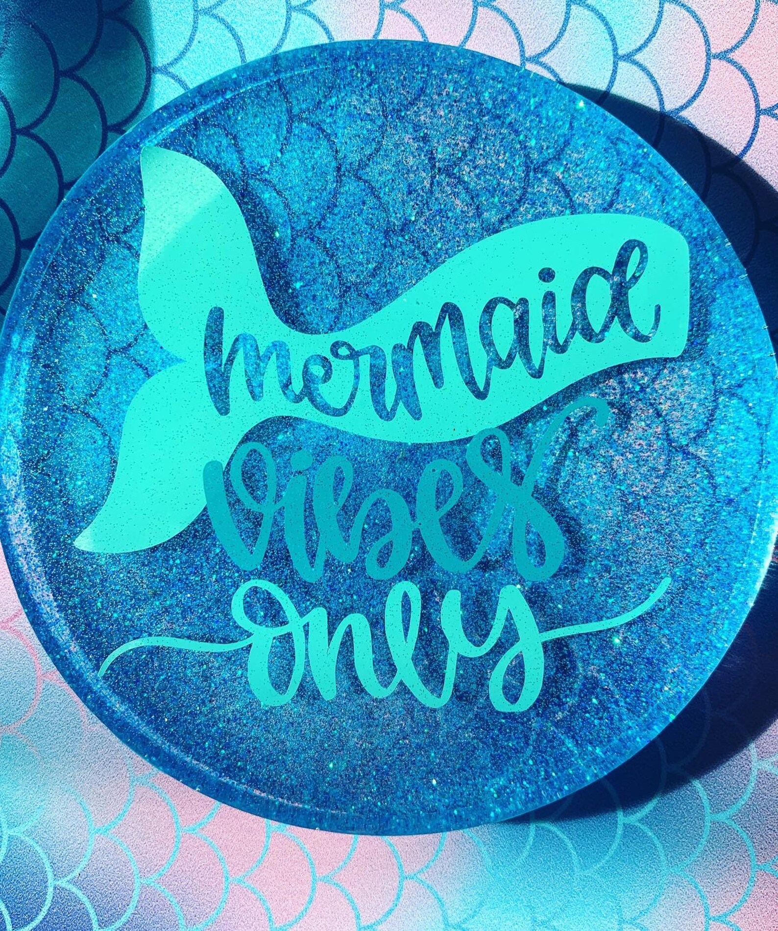Mermaid coaster set Etsy