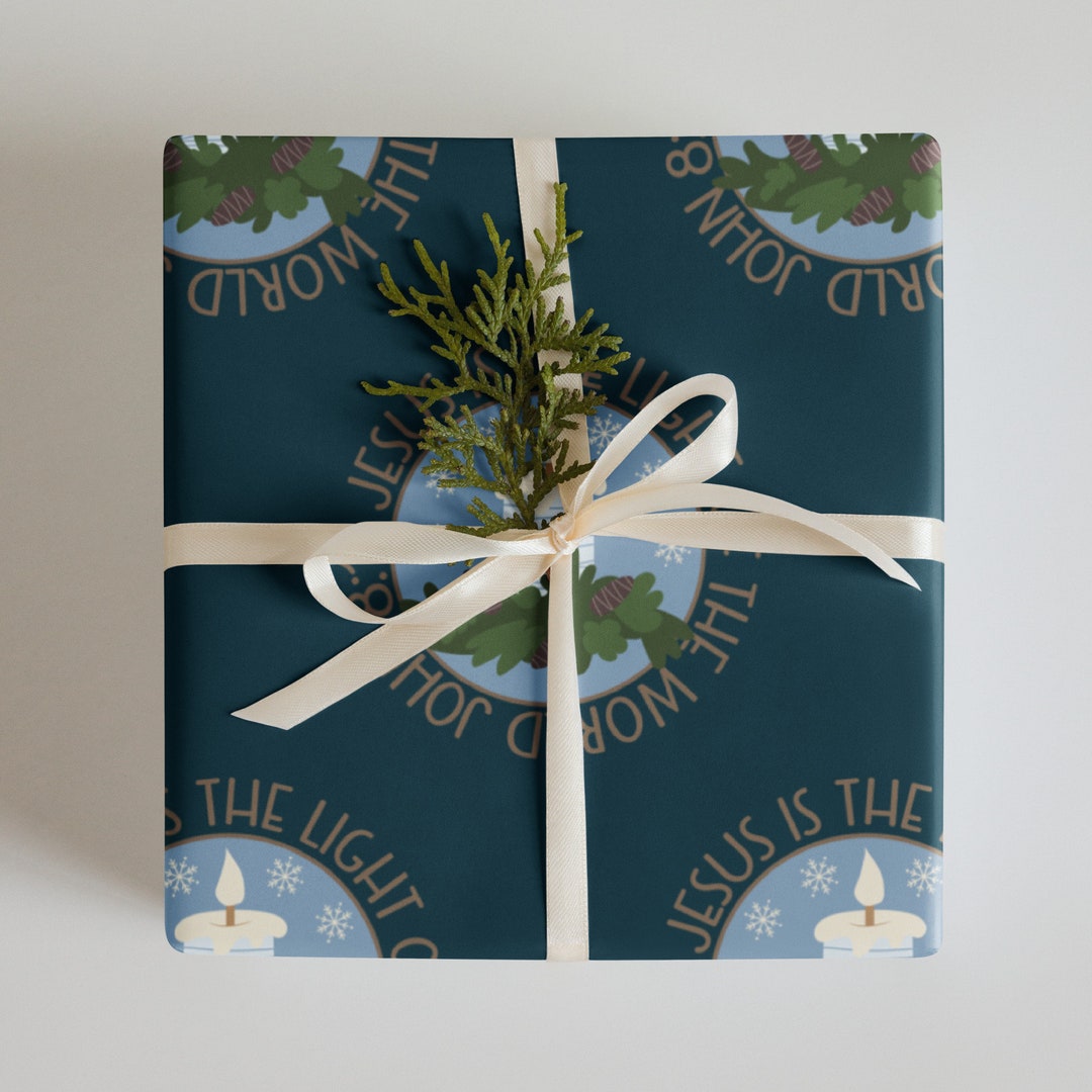 Wrapping Paper Sheets Christian Christmas Wrapping Paper Etsy