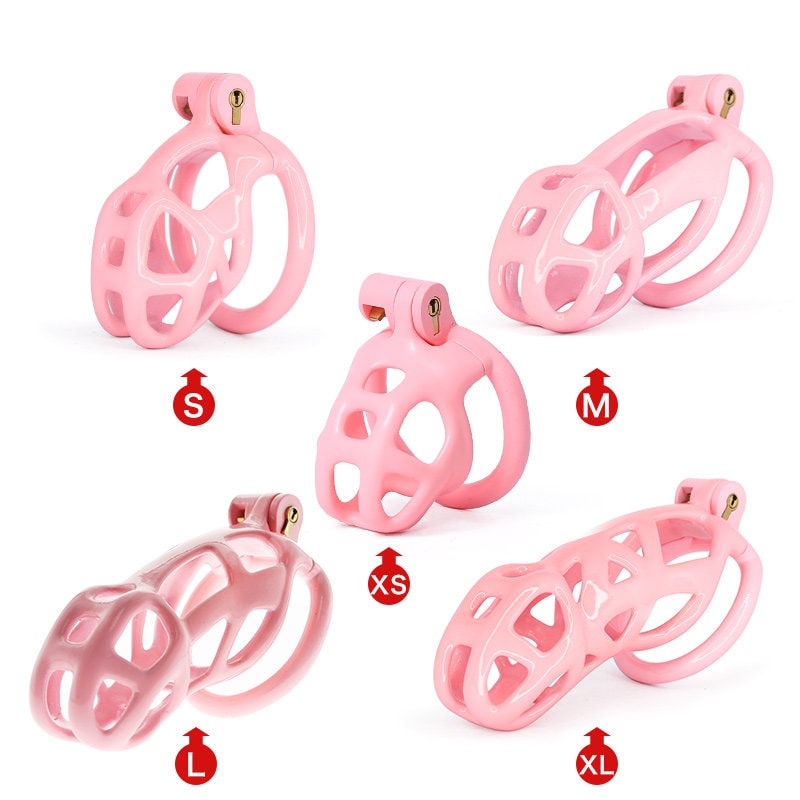 The Pink Mamba Lightweight Resin 3d Printed Chastity Cage Etsy