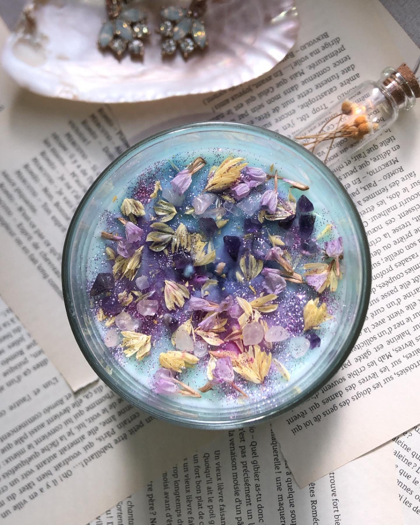 Bougie Artisanale Crystal Candles ~ Citron Pivoine Jasmin