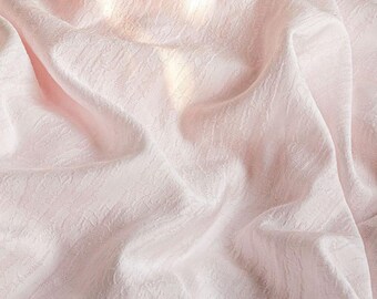 Floral Wavy Tencel Jacquard Fabric: Dresses Blouse Garments Sewing Craft Fabric, Upholstery Decor Material