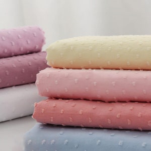 Schweizer Dot Baumwolle Stoff: Mehrfarbiger Jacquard Stoff Meterware, Kleider Näher, Polsterstoff