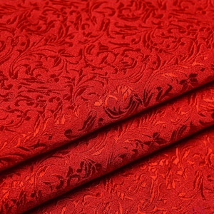 Tela de brocado de flores cortada a medida, tela de brocado Jacquard, material de bricolaje, tela de brocado de traje Tang colorido