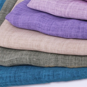 Ramie Stoff Schüttgut, Einfarbiger Reiner Ramie Stoff, Multicolor 100% Ramie, DIY Nähmaterial, Sommerkleider Stoff, Dekorationsstoff