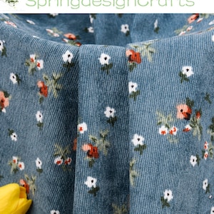 Corduroy Jumper With Flowers