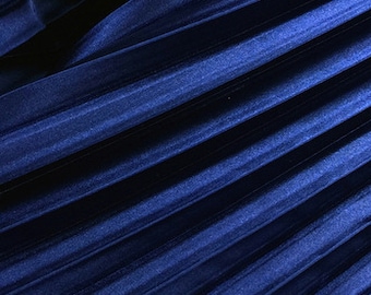 Pleated Satin Fabric By The Yard: Solid Color Dress Material, Fashion Sewing Craft Fabric