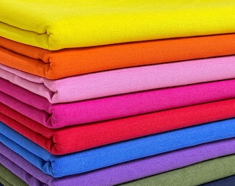 Cotton Canvas Fabric: 100%Cotton Duck, 200gsm, Bags Chair Upholstery Apron Sewing Craft Material