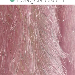 Pink Feather Tassel Fabric: 59&quot; Wide Polyester Sewing Material, Stage Party Decor Fabric