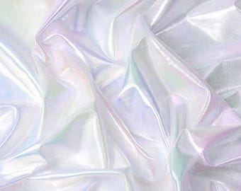 Iridescent Lame Fabric: Metallic Shiny Party Dress Material, Sewing Craft Upholstery Fabric