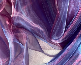 Gradient Organza Fabric By The Yard: Colorful Dress Fabric (59 inch), DIY Sewing Craft Upholstery