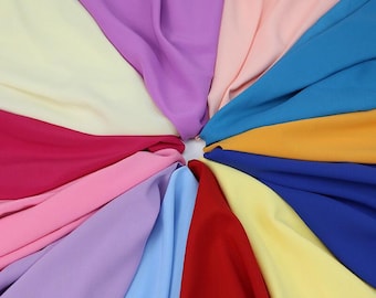 Stretch Chiffon Fabric: Non See Through, Stage Dresses Blouse Skirts Lining Sewing Craft Material