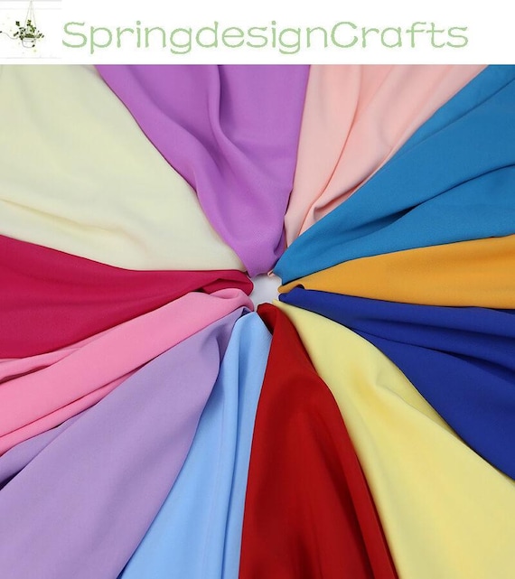Stretch Chiffon Fabric: Non See Through, Stage Dresses Blouse Skirts Lining Sewing Craft Material