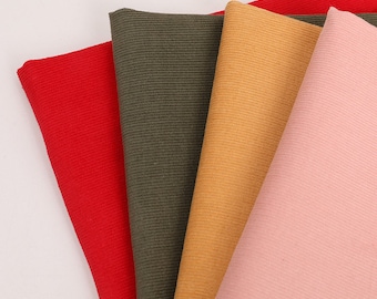 21 Wale Cotton Corduroy Fabric:  100% Cotton, Multicolor DIY Sewing Upholstery Material