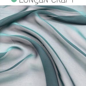 Two Tone Chiffon Fabric: Soft Sheer Polyester for Sewing, Upholstery Curtain Material