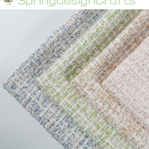 Colorful Tweed Fabric, Glitter Tweed Fabric, Grid Tweed Fabric For Dresses Coats, Winter Fabric, Fashion Thick Fabric