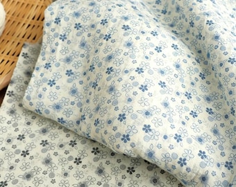 Flower Doube Cotton Gauze Fabric: Crinkle Muslin, DIY Blanket Swaddling Garments Sewing Craft Material