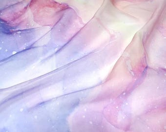 Gradient Chiffon Fabric: Astral Polyester for Sewing Dresses