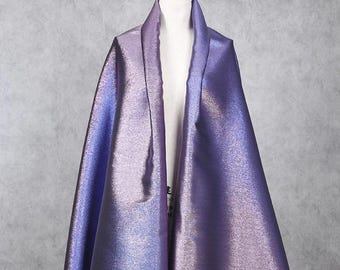Tissu dégradé irisé : polyester brillant pour robe de soirée, tissu de mariage, matériau de scène de fête