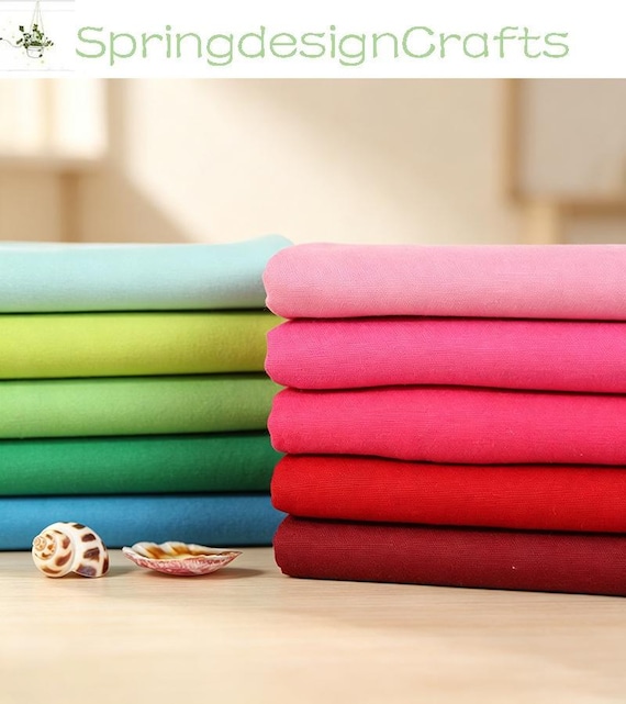100%Cotton Duck Canvas Fabric By The Yard: 240gsm, Bags Sofa Upholstery Sewing Craft Material
