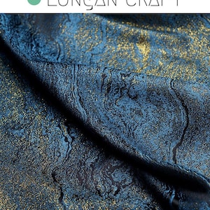 Floral Jacquard Brocade Fabric: Retro Galaxy Polyester Sewing Material, Sofa Chair Curtain Upholstery Fabric