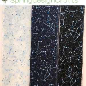 Star Sequin Fabric, Embroidered Star Lace Tulle, Blue Black Shiny Star Tulle, DIY Material, Party Stage Dress Fabric, By the Yard