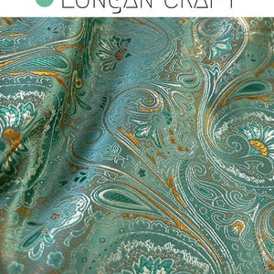 Floral Jacquard Brocade Fabric: Retro Style Polyester Sewing Material,  Sofa Chair Upholstery Fabric