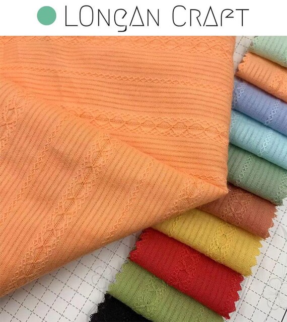 Tela de algodón Jacquard, patrón de rayas multicolores, tela - Main Image