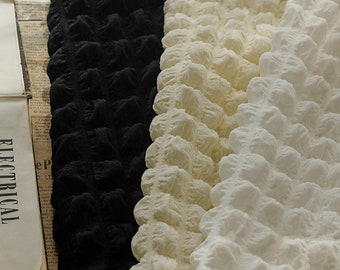Tissu 3D Bubble Jacquard : Polyester Stretch multicolore, Robes DIY