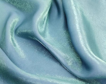 Shiny Gradient Satin Fabric: 59" Wide, Wedding & Cosplay Material, Sewing Craft Upholstery