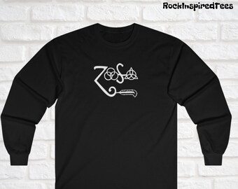 Led Zeppelin ZOSO Shirt | Ultra Cotton Long Sleeve Tee, printed on Gildan | Gift for Led Zeppelin fan |