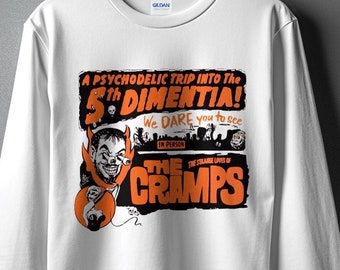 The Cramps Langarmshirt : Psychedelisches Punk Rock Konzert T-Shirt