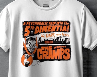 The Cramps T-Shirt: Vintage Psychedelic Punk Rock Graphic Tee
