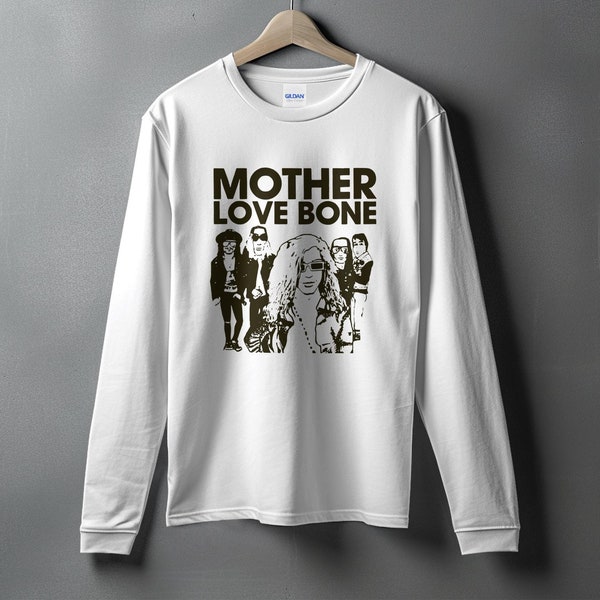 Mother Love Bone Long Sleeve Shirt, 90s Grunge Music Band Tee, Retro Rock Band Memorabilia, Unisex Fashion