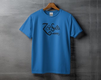 ZOSO Led Zeppelin T-shirt: Classic Rock Band Logo Tee UK