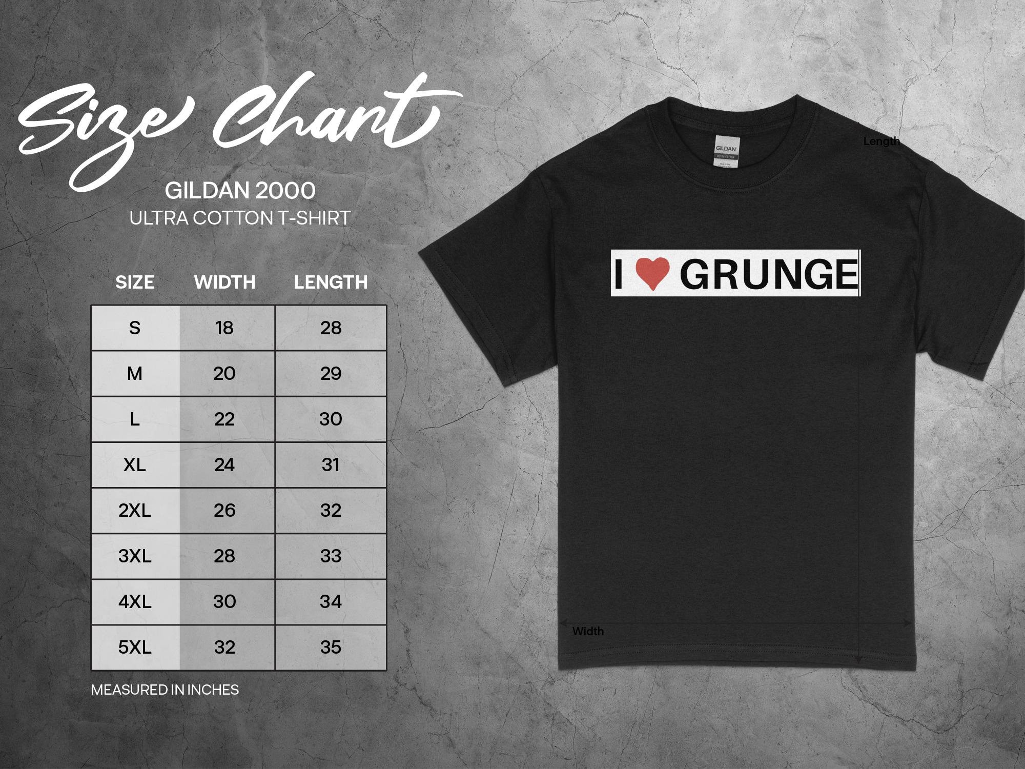 Vintage I Love Grunge T-shirt, 90s Music Culture, Grunge