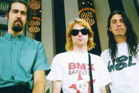 Vintage BMX Bandits T-shirt, Kurt Cobain Tribute, Grunge Music 