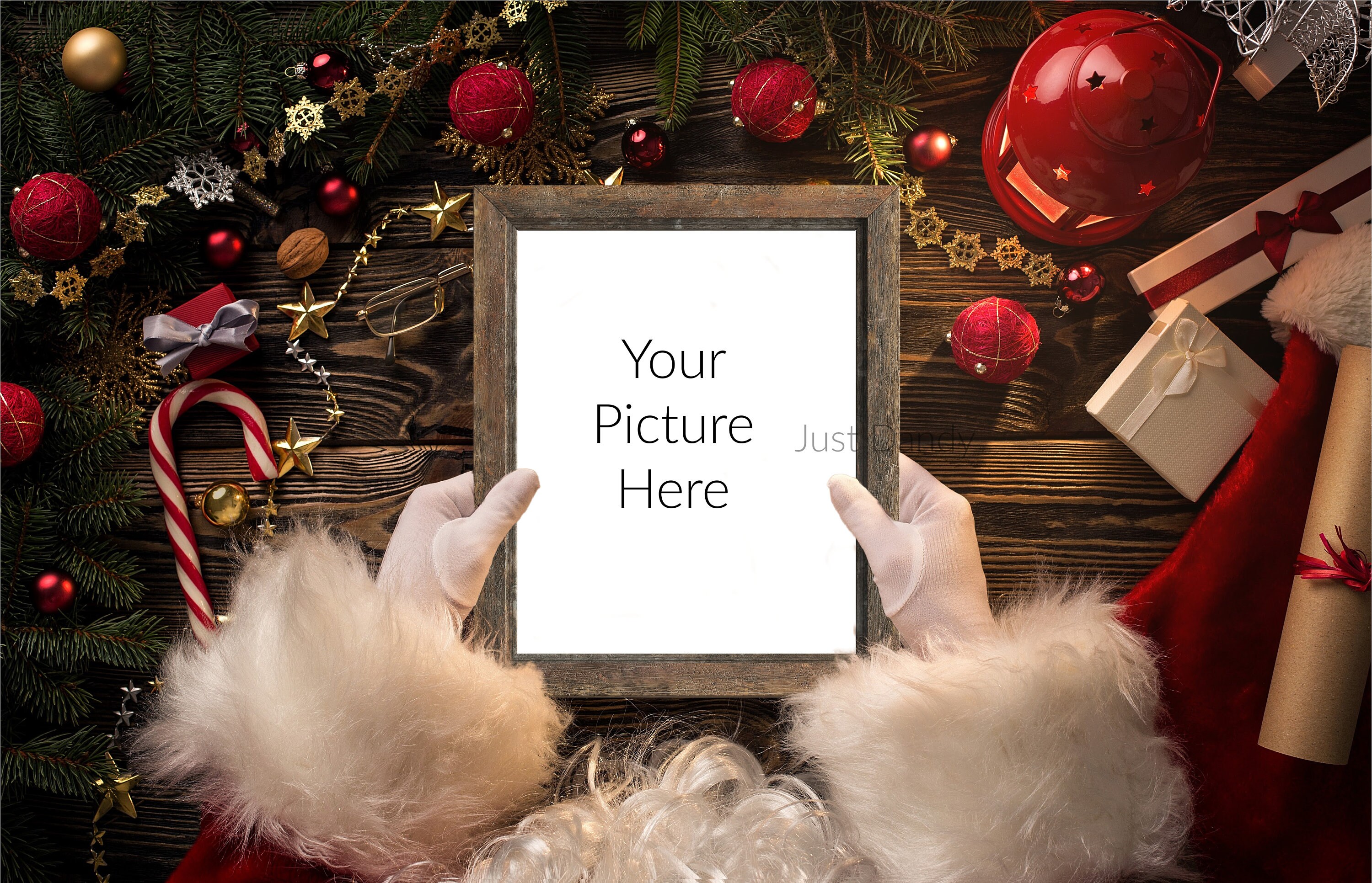 Santa Digital Digital Backdrop Christmas Santa Claus - Etsy