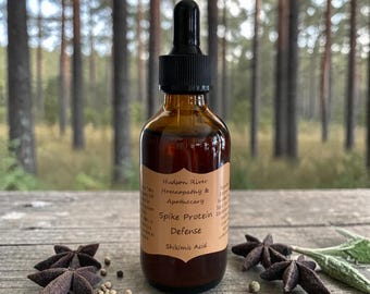 SPIKE PROTEIN DEFENSE- Shikimic Acid, Suramin, Eastern White Pine Needle, Star Anise, Immune Support