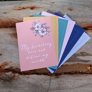 Tarjetas de afirmación de FIV para parejas y fertilidad: imprimibles