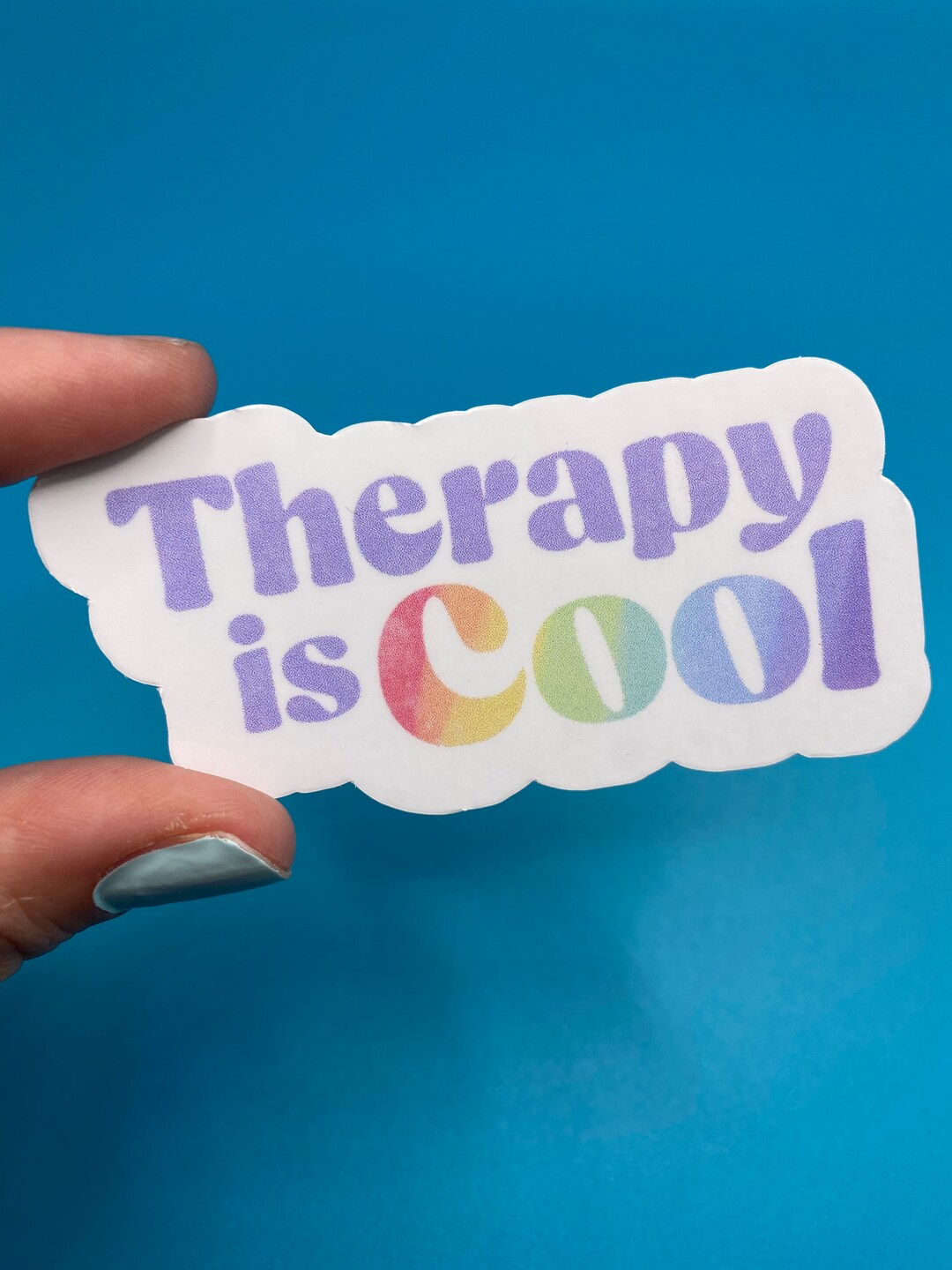 Therapy is Cool Sticker Etsy