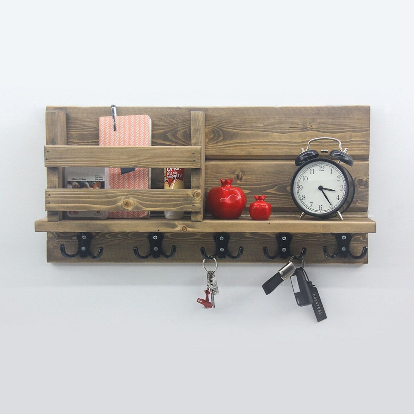 Eingang Mail Key Organizer moderne rustikale Mail | Etsy