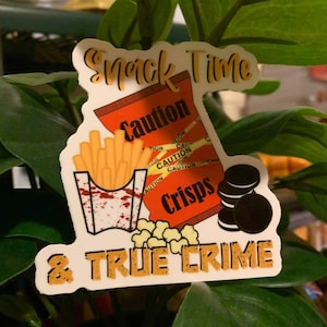 Snack Time & True Crime sticker