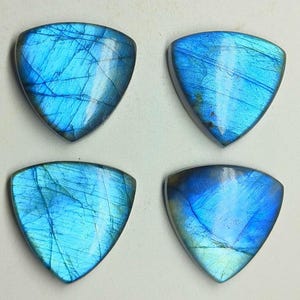 Trillion Cut Blue Fire Labradorit Lot, Cabochon Lot, polierter Labradorit, AAA + Feuer Labradorit Größe - 5 bis 30 mm. Herstellung für Schmuck.