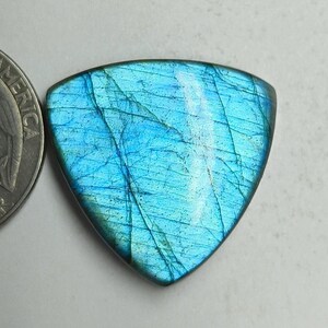 Echte Blue Fire Labradorit Cabochon Größe - 25 mm, Trillion Form Hand poliert Edelstein verwenden für Schmuck, Geschenk für sie.